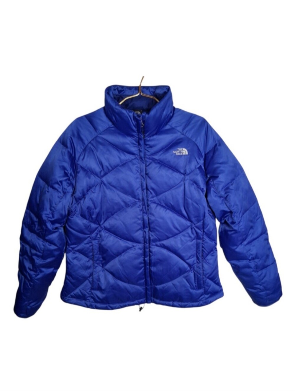 The North Face Aconcagua Plush Puffer Jacket Womens XL Blue Down Coat AL1S